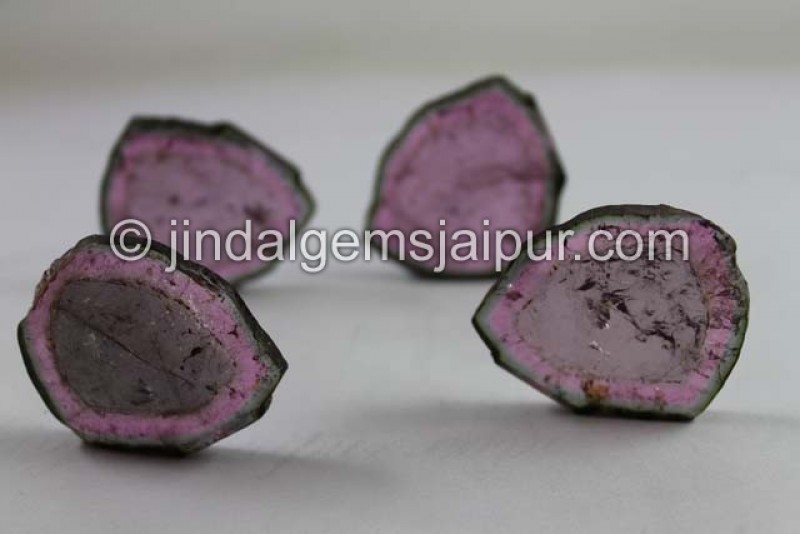 Watermelon Tourmaline Smooth Slices